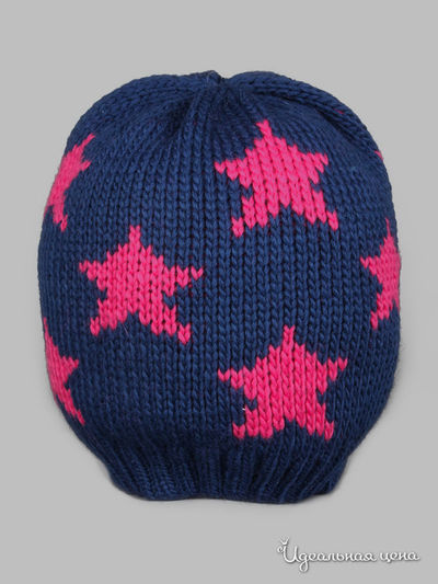 Шапка Passigatti, цвет синий, розовый