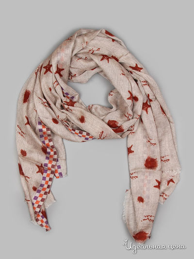 Палантин Passigatti, цвет бежевый, коричневый