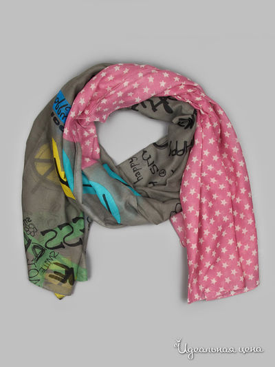 Палантин Passigatti, цвет розовый, серый