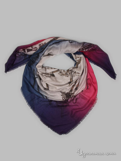 Платок Passigatti, цвет синий, фиолетовый, розовый