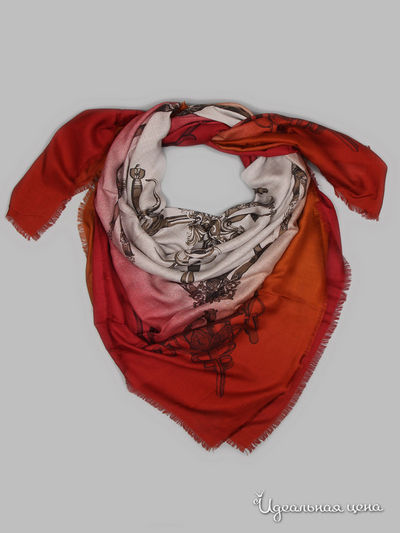 Платок Passigatti, цвет красный, оранжевый