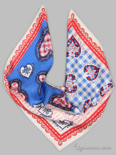 Платок Passigatti, цвет красный, синий