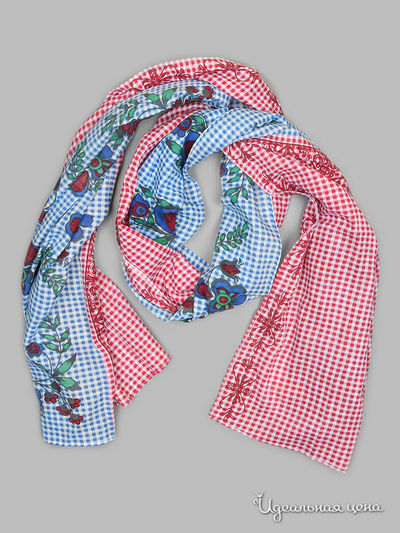 Палантин Passigatti, цвет синий, красный