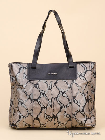 Сумка Leo Ventoni, цвет черный, бежевый