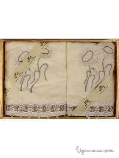 Набор полотенец, 2 шт Softline, цвет бежевый