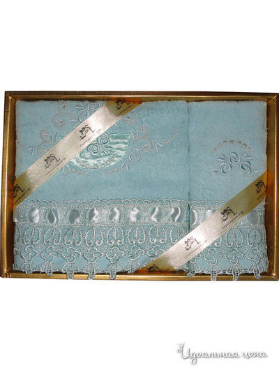 Набор полотенец, 2 шт Softline, цвет светло-голубой