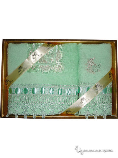 Набор полотенец, 2 шт Softline, цвет светло-зеленый