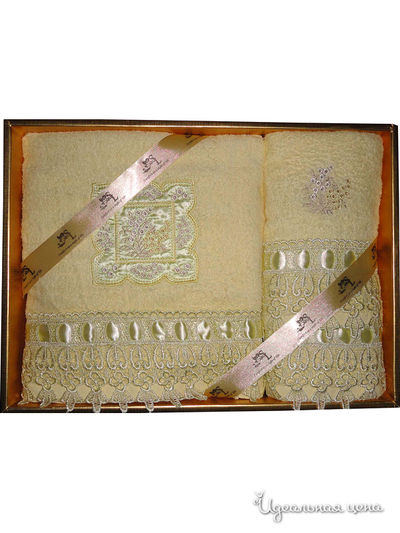 Набор полотенец, 3 шт Softline, цвет желтый