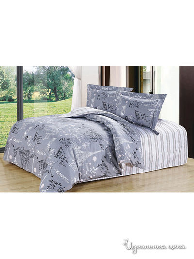 Комплект постельного белья, 2-х спальный Softline, цвет серый