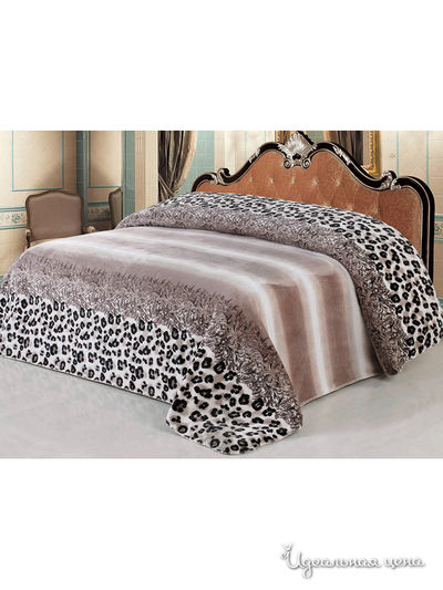 Плед, 200*220 см Softline, цвет коричневый