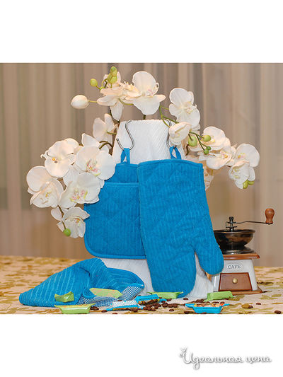 Кухонный набор Текcтиль для дома, цвет голубой