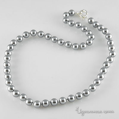 Бусы Эсмеральда, цвет серый
