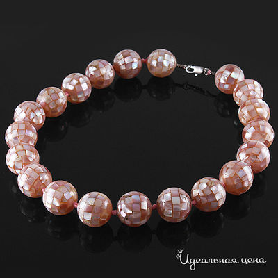 Бусы Эсмеральда, цвет розовый