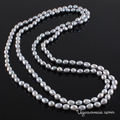 Бусы Migura, цвет серый