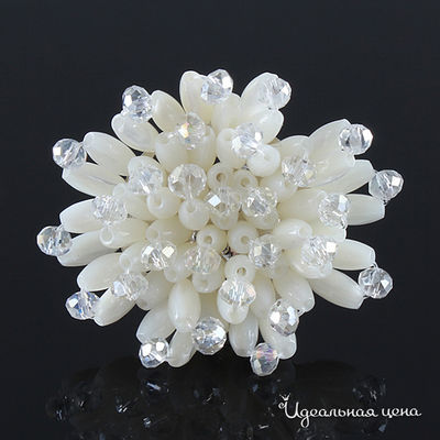 Кольцо Эсмеральда, цвет белый