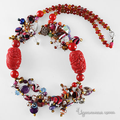 Колье Эсмеральда, цвет красный