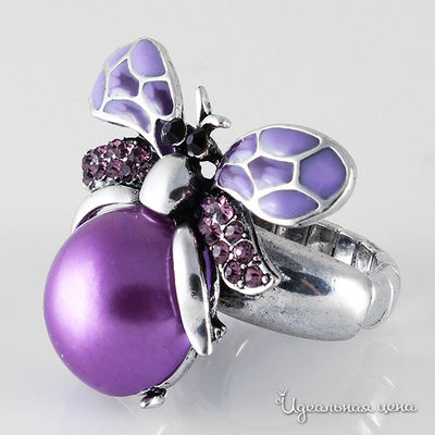 Кольцо Migura, цвет Фиолетовый, серебрянный