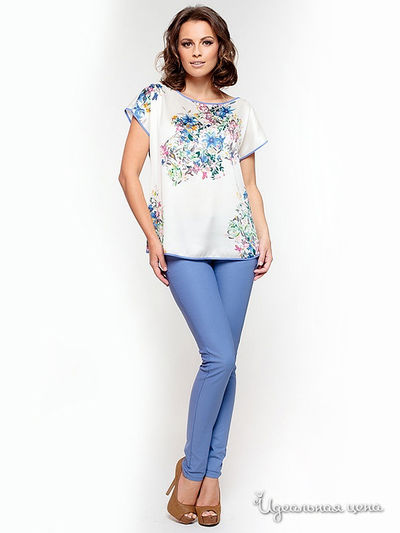 Блуза E. Levy, цвет мультиколор