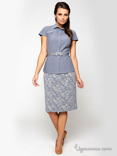 Блуза E. Levy, цвет серый