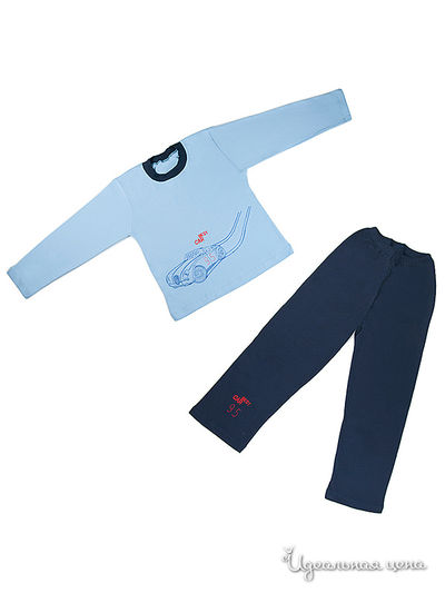 Пижама Figaro, цвет голубой, темно-синий