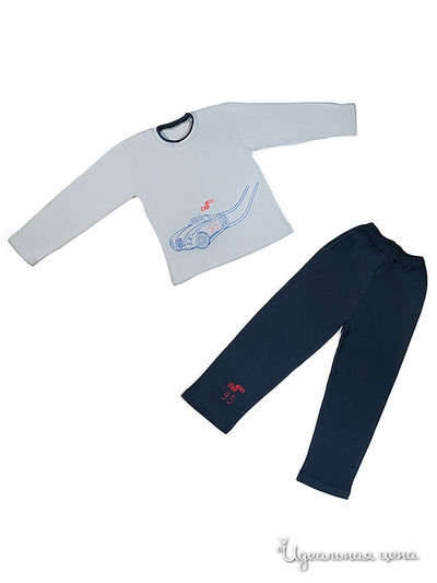 Пижама Figaro, цвет серый, темно-синий