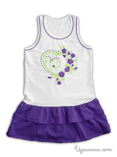 Сарафан Figaro, цвет белый/сиреневый