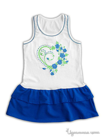 Сарафан Figaro, цвет белый/синий