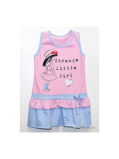 Платье Figaro, цвет розовый/голубой