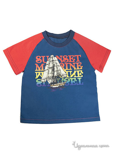 Футболка Figaro, цвет синий, красный