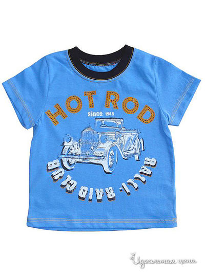 Футболка Figaro, цвет голубой