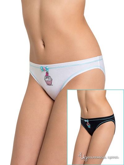 Трусы Arina, цвет белый/чёрный