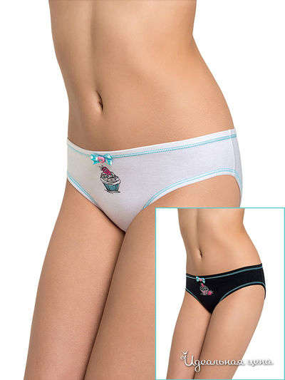 Трусы Arina, цвет белый/чёрный