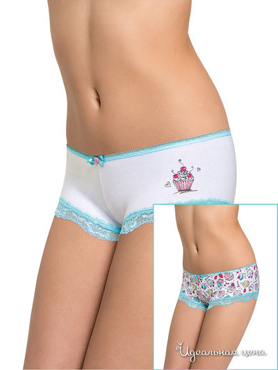 Трусы Arina, цвет белый/принт
