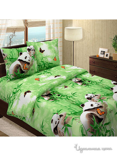 Комплект постельного белья Евро Леда, цвет мультиколор