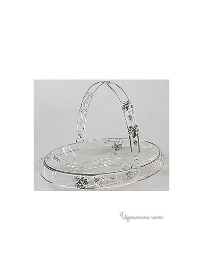 Ваза Rosenberg, цвет серебряный