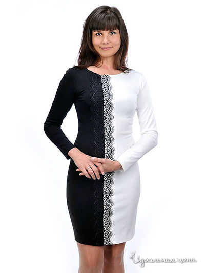 Платье Petti Dress, цвет черный, белый