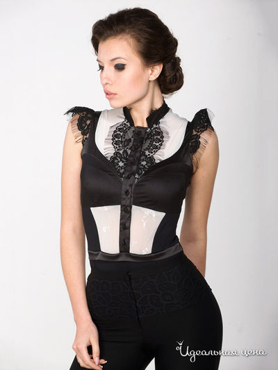 Боди Arefeva, цвет черный, белый