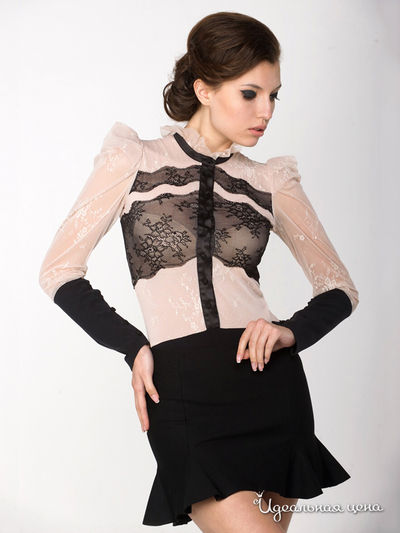 Боди Arefeva, цвет черное, белое