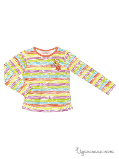 Лонгслив PlayToday, цвет лимонный, голубой, коралловый