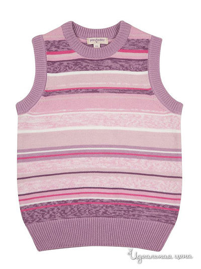 Жилет PlayToday, цвет сиреневый, полоска