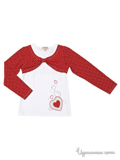 Футболка PlayToday, цвет белый, красный