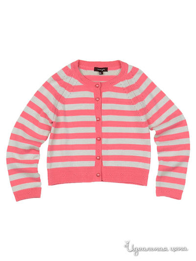 Кардиган Imoga, цвет коралловый, белый