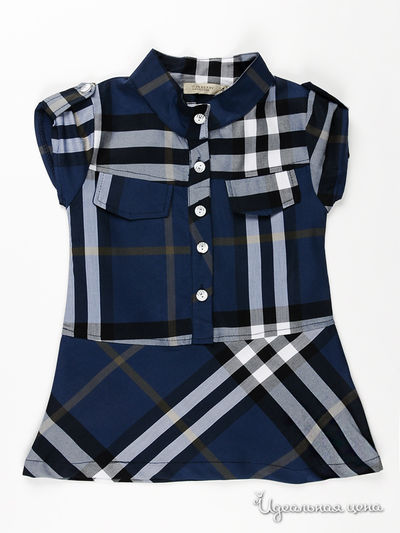 Платье Burberry, цвет синий