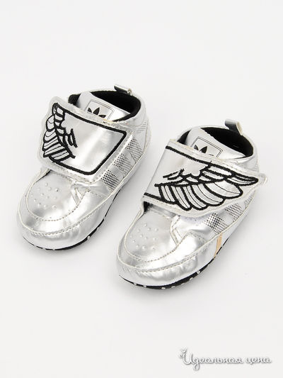 Пинетки Adidas, цвет серебро