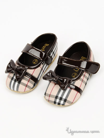 Пинетки Burberry, цвет коричневый