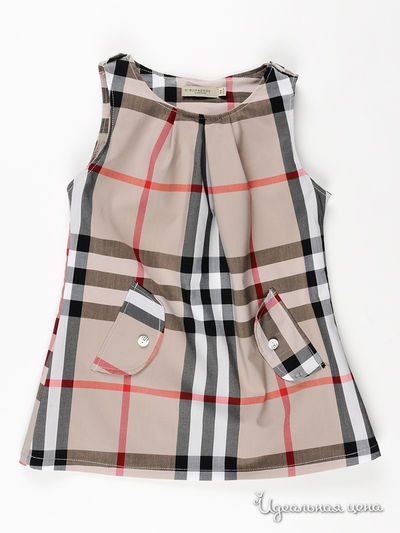 Платье Burberry, цвет Клетка