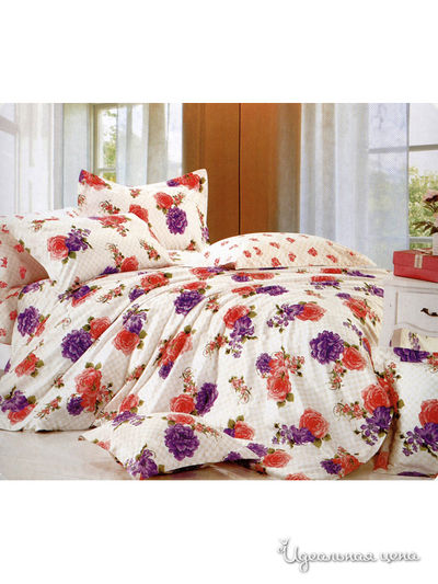 Комплект постельного белья Евро Valtery, цвет мультиколор