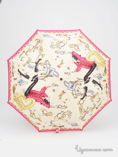 Зонт Moschino, цвет Малиновый