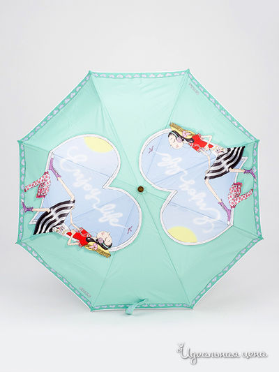 Зонт Moschino, цвет светло-зеленый