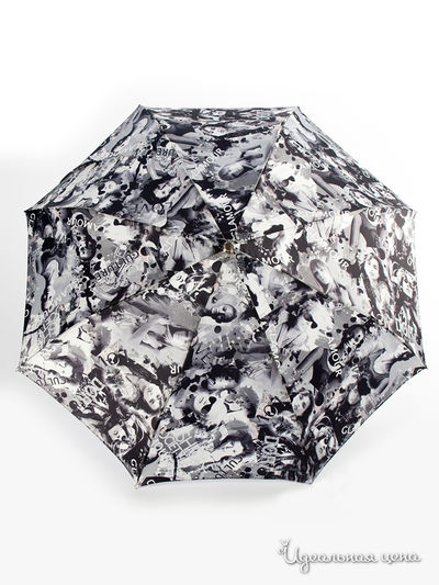 Зонт Pasotti, цвет белый/черный